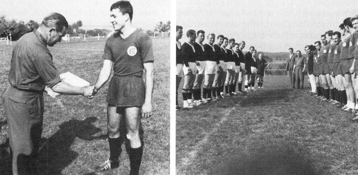 Sportplatzeinweihung 1963 Spiel gegen den KSC
