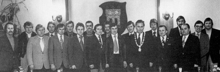 Das Meisterteam zu Gast beim Oberbürgermeister